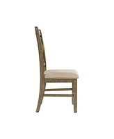 Picket House Furnishings Stanford Wooden Swirl Back Side Chair Set