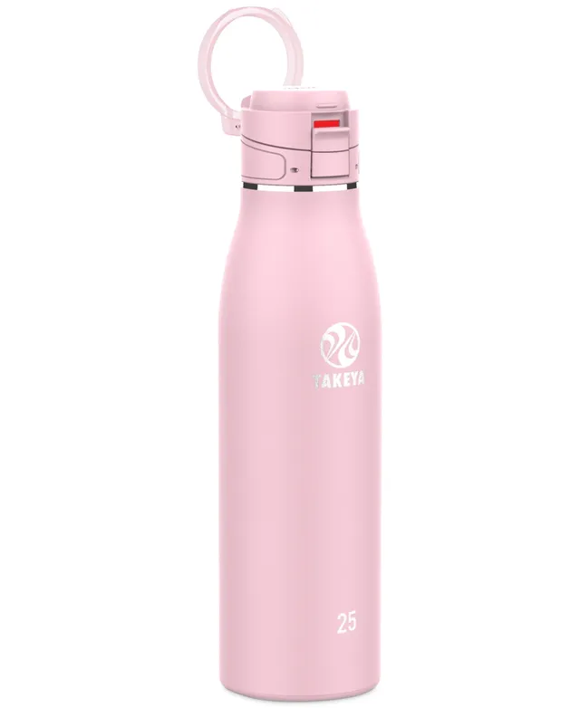 Takeya 22oz Water Bottle with Straw Lid & Carrying Loop Onyx