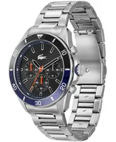 Lacoste Men's Chronograph Tiebreaker Stainless Steel Bracelet Watch 44mm