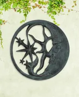 Moon and Stars Wall Plaque