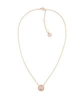 Tommy Hilfiger Women's Stone Necklace - Rose Gold