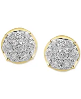 Diamond Round Halo Stud Earrings (2 ct. t.w.) in 10k Gold