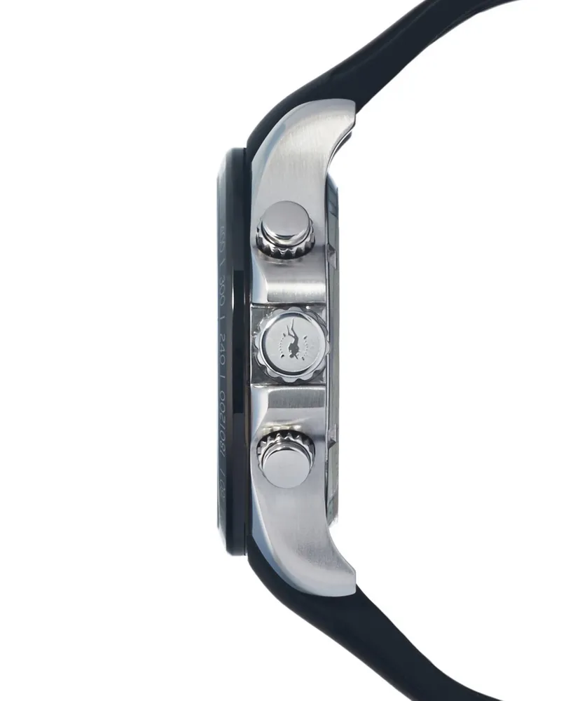 Strumento Marino Men's Chronograph Lincoln Silicone Strap Watch 45mm