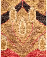 Adorn Hand Woven Rugs Arts and Crafts M1574 10'1" x 13'2" Area Rug - Gold