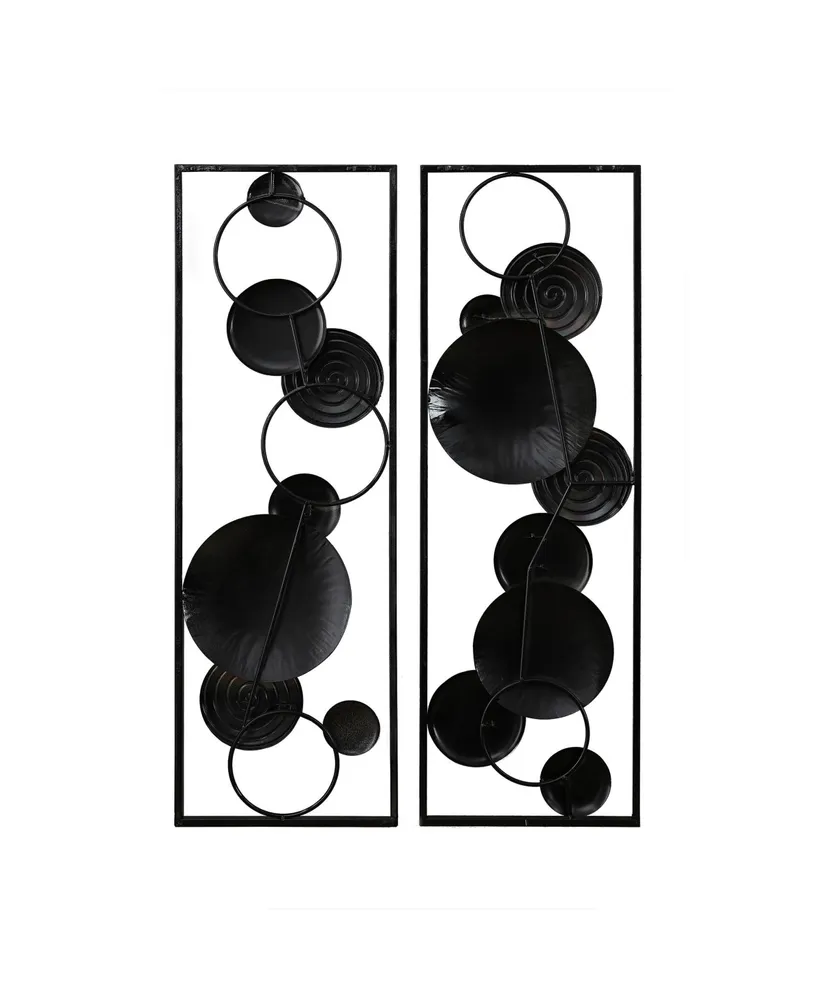 Luxen Home 2 piece Abstract Metal Wall Panels