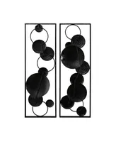Luxen Home 2 piece Abstract Metal Wall Panels