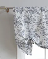 Laura Ashley Annalise Floral Tie Up Valance, 50" x 25"