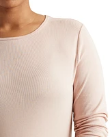 Lauren Ralph Plus Stretch Long-Sleeve Tee