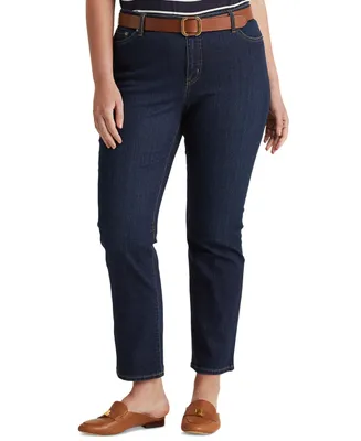 Lauren Ralph Plus-Size Mid-Rise Straight Jean