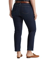 Lauren Ralph Plus-Size Mid-Rise Straight Jean