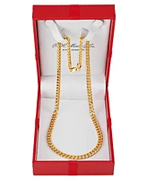 Italian Gold Miami Cuban Link 18" Chain Necklace (6mm) in 10k Gold