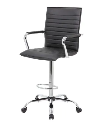 Boss Office Products Ribbed Drafting Stool
