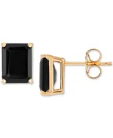 Onyx Stud Earrings in 14k Gold