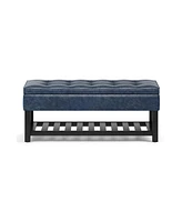 Cosmopolitan Storage Ottoman Bench with Open Bottom