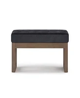 Milltown Contemporary Rectangle Footstool Ottoman Bench