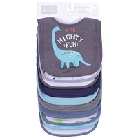 Hudson Baby Infant Boy Cotton Bibs, Dino, One Size