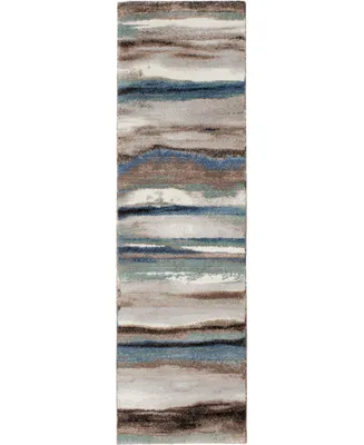 Km Home Leisure Bay Dusk 2'3" x 7'7" Runner Area Rug