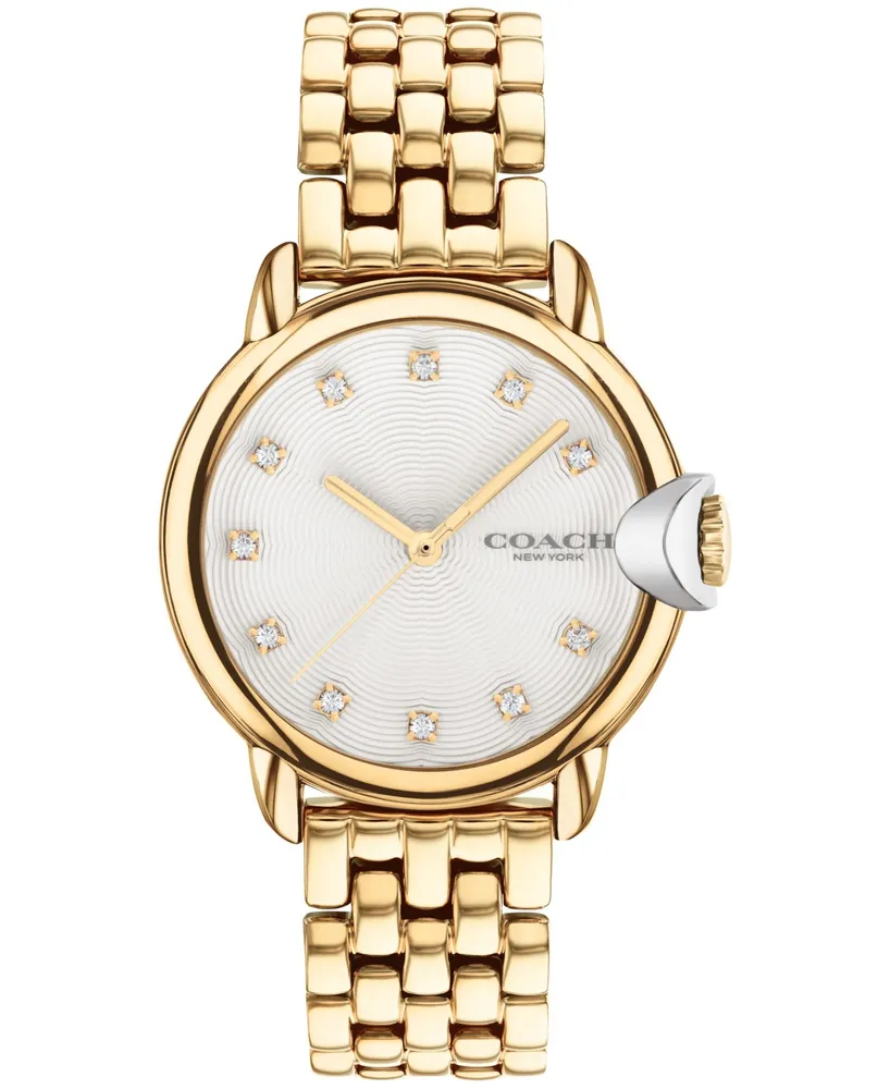 Coach Women's Arden Gold-Tone Stainless Steel Bracelet Watch, 32mm - Gold