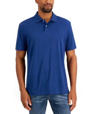 Alfani Men's Regular-Fit Solid Supima Blend Cotton Polo Shirt, Created for Macy's