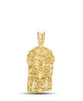 Men's Diamond Pharaoh Pendant (1/2 ct. t.w.) in 14k Gold-Plated Sterling Silver