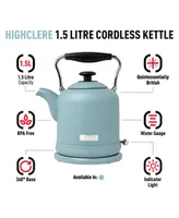 Highclere 1.5 L- 6 Cup Cordless, Electric Kettle Bpa Free with Auto Shut-Off - 75025