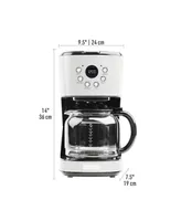 Heritage 12-Cup Programmable Coffee Maker with Strength Control and Timer