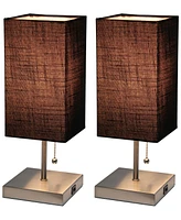 Simple Designs Petite Stick Lamp with Usb Charging Port