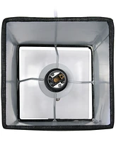 Simple Designs Petite Stick Lamp with Usb Charging Port and Shade