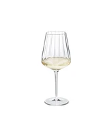 Georg Jensen Bernadotte Crystal White Wine Glasses 6 Piece Set