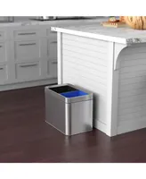 iTouchless Dual-Compartment 5.3 Gallon / 20 liter Open-Top Trash Can