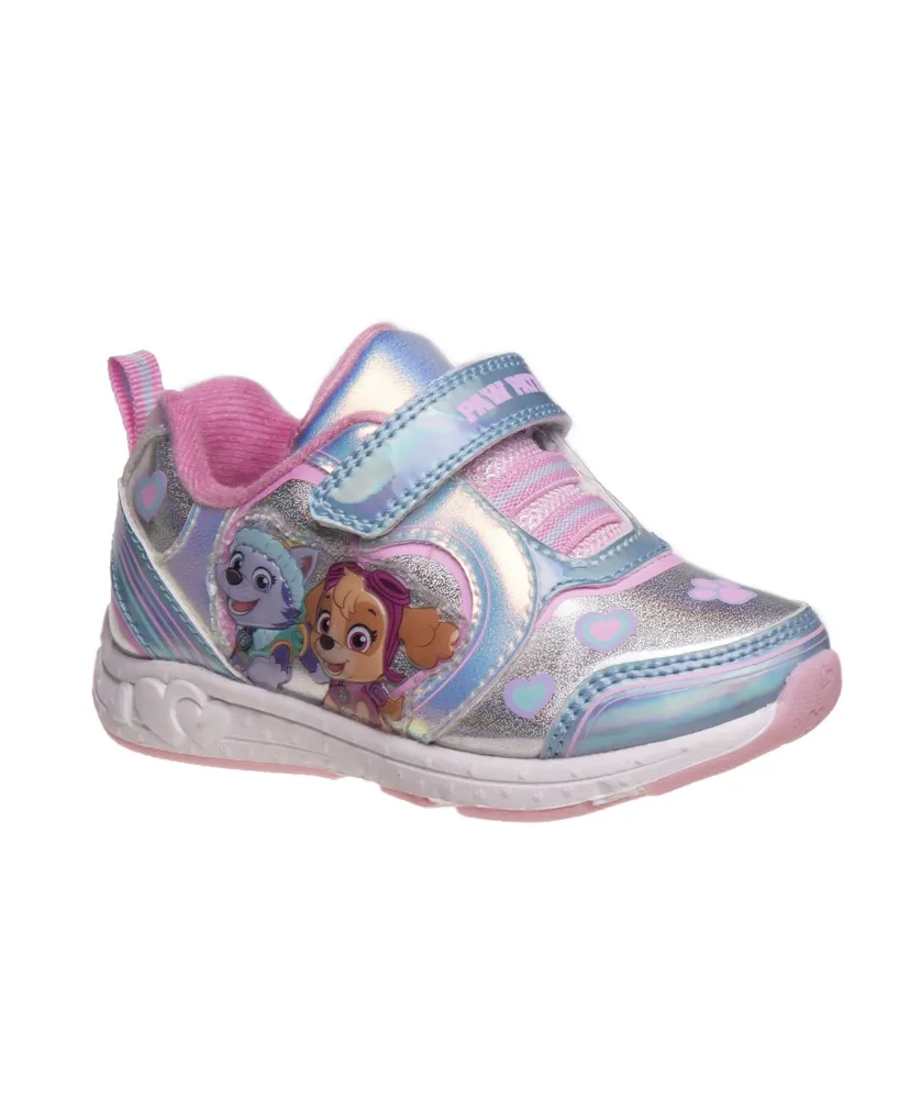 Nickelodeon Little Girls Paw Patrol Sneakers - Silver-Tone