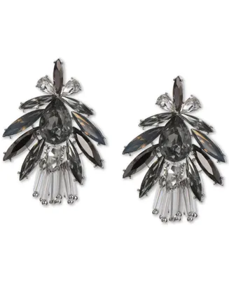 I.n.c. International Concepts Silver-Tone Mixed Stone Fan Drop Earrings, Created for Macy's