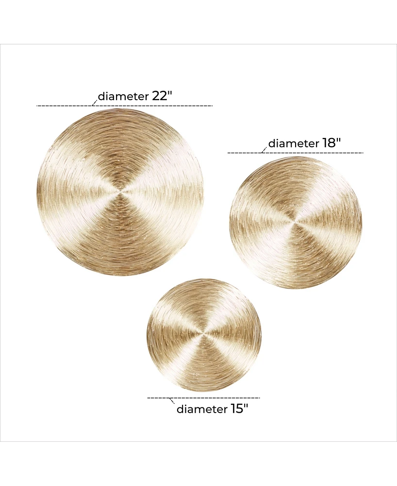 Contemporary Wall Decor, Set of 3