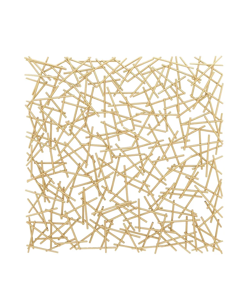 Contemporary Abstract Wall Decor - Gold