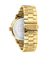 Tommy Hilfiger Men's Gold Plated Stainless Steel Bracelet Watch, 44mm, Created For Macys - Gold