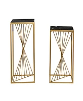 Contemporary Accent Table, Set of 2