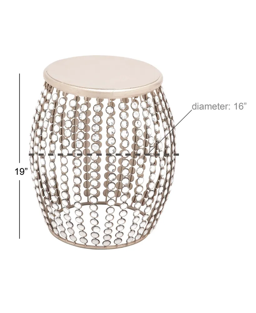 Glam Accent Table - Silver