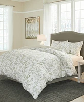 Laura Ashley Lindy Cotton Reversible 2-Pc. Duvet Cover Set, Twin