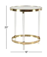 Contemporary Accent Table - Gold