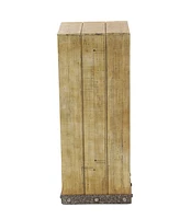 Rustic Pedestal Table, Set of 3