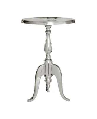 Traditional Accent Table - Silver