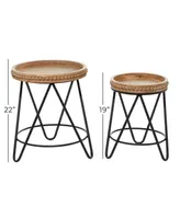 Modern Accent Table, Set of 2