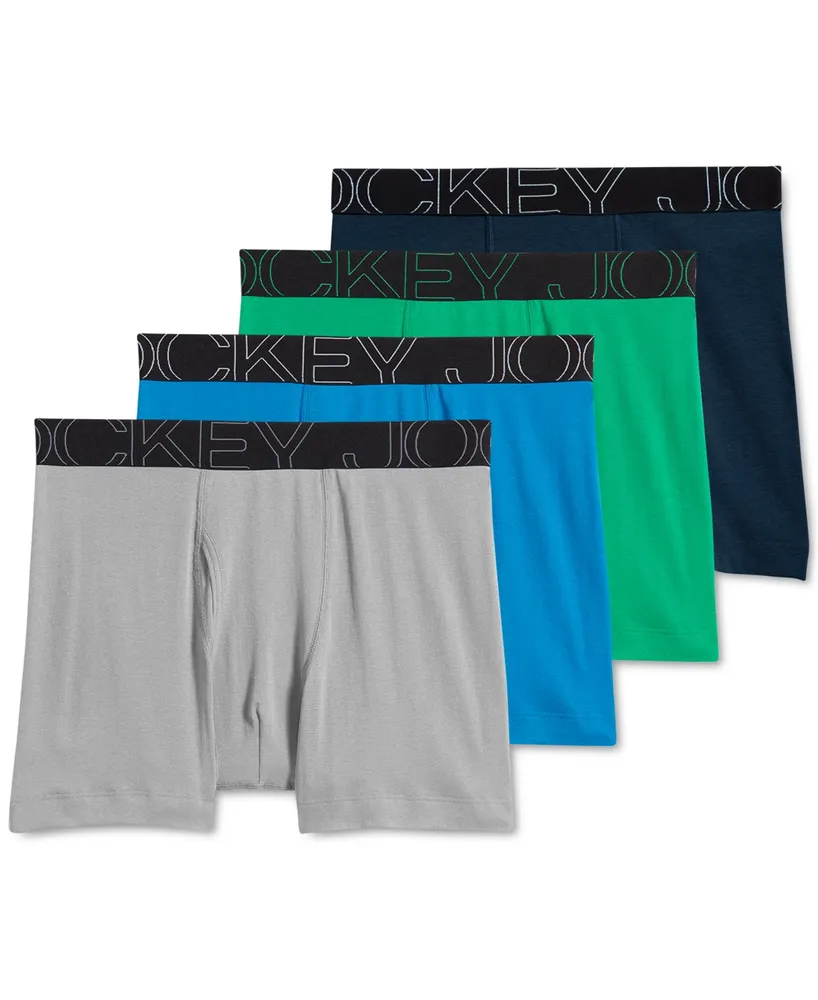 Jockey Men's Underwear, Classic Tapered Boxer 4 Pack - Macy's