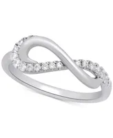 Diamond Infinity Ring (1/5 ct. t.w.) in Sterling Silver