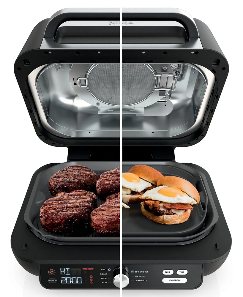 Ninja IG601 Foodi Xl Pro Indoor Grill & Griddle, 4-qt Air Fryer, Roast, Bake, Dehydrate, & Broil, IG601