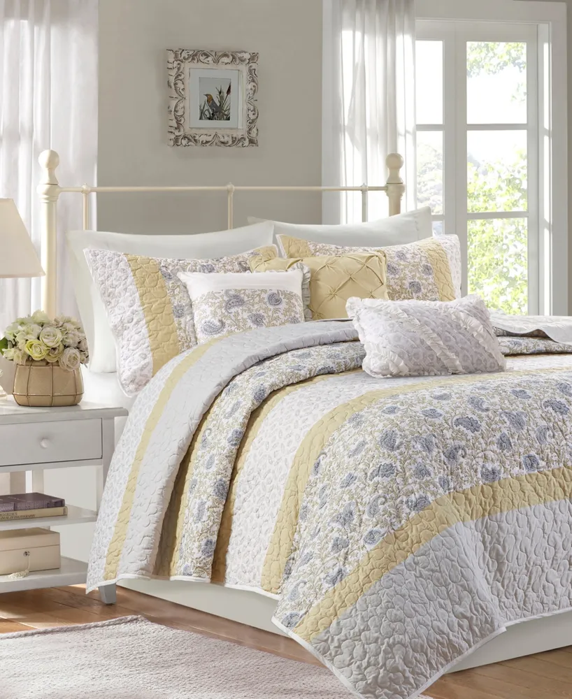 Madison Park Dawn 6-Pc. Quilt Set, Full/Queen