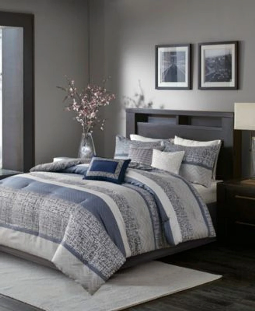 Madison Park Rhapsody Jacquard 7 Pc. Comforter Sets