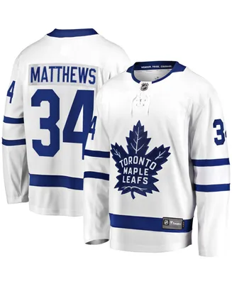Men's Auston Matthews White Toronto Maple Leafs Away Premier Breakaway Player Jersey