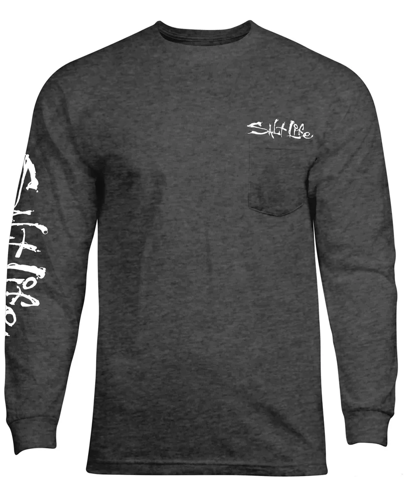 Salt Life Men's Hook, Line & Sinker Logo Graphic Long-Sleeve T-Shirt