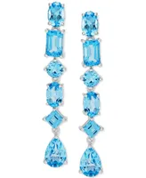 Swiss Blue Topaz Drop Earrings (6-1/5 ct. t.w.) in Sterling Silver (Also in Citrine)